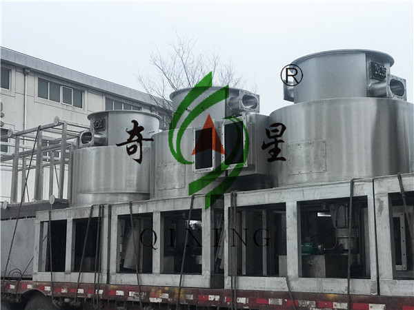 山東老客戶單位訂購的6臺(tái)XSG-8型分子篩專用旋轉(zhuǎn)閃蒸干燥機(jī)裝車完畢